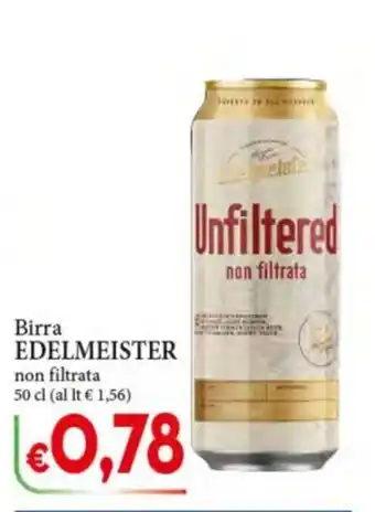 Birra Edelmeister non filtrata