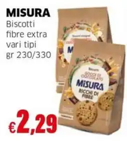 Mercati Alimentari Biscotti fibre extra Misura offerta