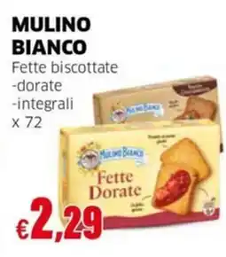 Mercati Alimentari Fette biscottate dorate integrali offerta