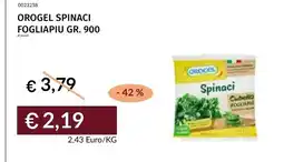 Prezzemolo e Vitale Orogel Spinaci Fogliapiu offerta