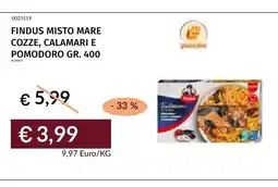 Prezzemolo e Vitale Findus misto mare cozze, calamari e pomodoro offerta