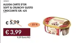 Prezzemolo e Vitale Algida Carte d'or soft & crunchy gusto croccante offerta