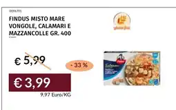 Prezzemolo e Vitale Findus misto mare vongole, calamari e mazzancolle offerta