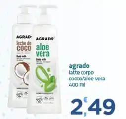 Bravo Casa Agrado latte corpo cocco/aloe vera offerta