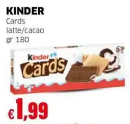 Mercati Alimentari Kinder Cards offerta