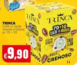 Mercati Alimentari Trinca Caffè in cialde miscela cremosa offerta