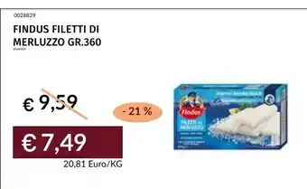 Prezzemolo e Vitale Findus filetti di merluzzo offerta