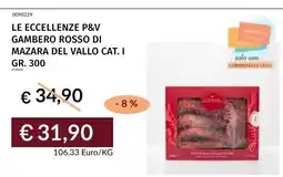 Prezzemolo e Vitale Gambero rosso di Mazara del Vallo cat. I offerta