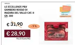 Prezzemolo e Vitale Gambero rosso di Mazara del Vallo Cat. II offerta