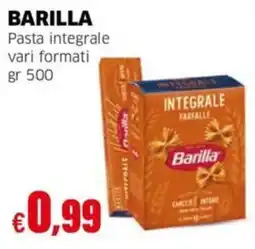 Mercati Alimentari Barilla pasta integrale offerta