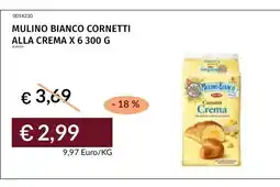 Prezzemolo e Vitale Mulino Bianco Cornetti alla Crema offerta