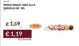 Prezzemolo e Vitale Pavesi Ringo tubo alla vaniglia offerta