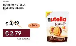 Prezzemolo e Vitale Ferrero Nutella biscuits offerta