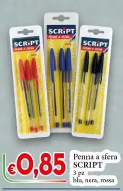 D'Italy Penna a sfera SCRIPT offerta