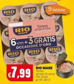 Mercati Alimentari Rio Mare Tonno all'olio di oliva filo d'olio offerta