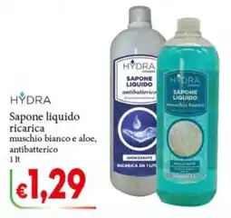 D'Italy Hydra Sapone liquido ricarica muschio bianco e aloe offerta