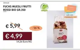 Prezzemolo e Vitale Fuchs Muesli Frutti Rossi Bio offerta