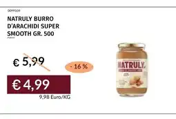 Prezzemolo e Vitale Natruly burro d'arachidi super smooth offerta