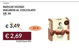 Prezzemolo e Vitale Macaron al cioccolato Matilde Vicenzi offerta