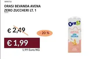 Prezzemolo e Vitale Orasi bevanda avena zero zuccheri offerta