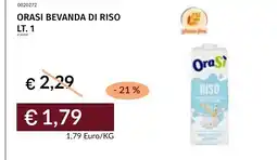 Prezzemolo e Vitale Orasi bevanda di riso offerta
