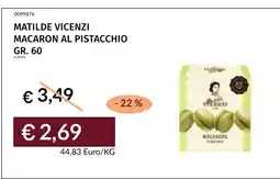 Prezzemolo e Vitale Matilde Vicenzi macaron al pistacchio offerta