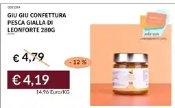 Prezzemolo e Vitale Giu giu confettura pesca gialla di leonforte offerta