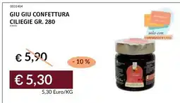 Prezzemolo e Vitale Giu giu confettura ciliegie offerta