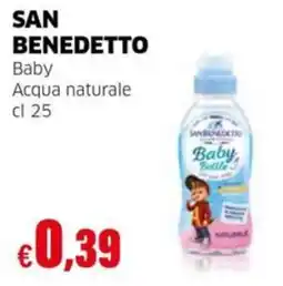 Mercati Alimentari San Benedetto Baby Acqua naturale offerta