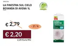 Prezzemolo e Vitale La finestra sul cielo bevanda di avena offerta