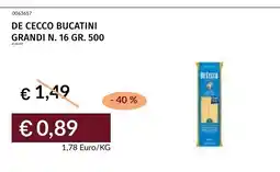 Prezzemolo e Vitale De Cecco Bucatini Grandi offerta
