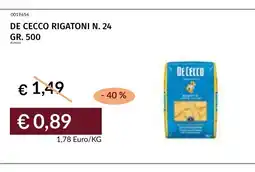 Prezzemolo e Vitale De Cecco rigatonini n. 24 offerta