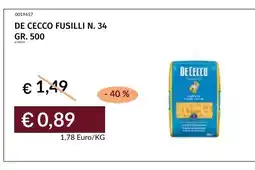 Prezzemolo e Vitale De Cecco Fusilli N. 34 offerta