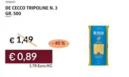 Prezzemolo e Vitale De Cecco tripoline n. 3 offerta