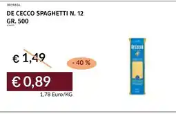 Prezzemolo e Vitale De Cecco Spaghetti N. 12 offerta
