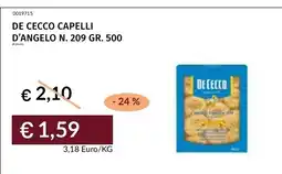 Prezzemolo e Vitale De Cecco capelli d'angelo offerta