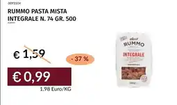 Prezzemolo e Vitale Rummo pasta mista integrale offerta