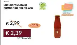 Prezzemolo e Vitale Giu Giu passata di pomodoro bio offerta