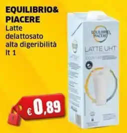 Mercati Alimentari Latte delattosato Equilibrio & Piacere offerta
