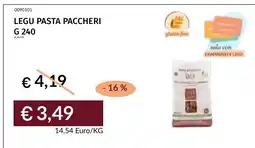 Prezzemolo e Vitale Legu pasta paccheri offerta