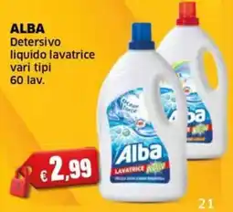 Mercati Alimentari Alba Detersivo liquido lavatrice offerta
