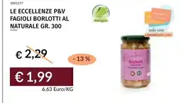 Prezzemolo e Vitale Fagioli borlotti al naturale offerta