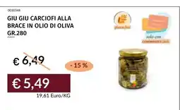 Prezzemolo e Vitale Giu Giu Carciofi alla brace in olio di oliva offerta