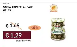 Prezzemolo e Vitale Sacla' capperi al sale offerta