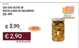 Prezzemolo e Vitale Giu giu olive di nocellara in salamoia offerta