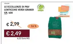 Prezzemolo e Vitale Lenticchie verdi grandi offerta