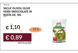 Prezzemolo e Vitale Sacca' olive verdi snocciolate in busta offerta
