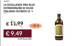 Prezzemolo e Vitale Le eccellenze P&V olio extravergine di oliva italiano filtrato offerta