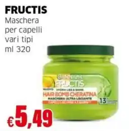 Mercati Alimentari Garnier Fructis maschera ultra liscianti offerta