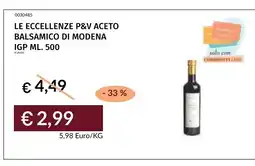 Prezzemolo e Vitale Le eccellenze P&V Aceto Balsamico di Modena offerta